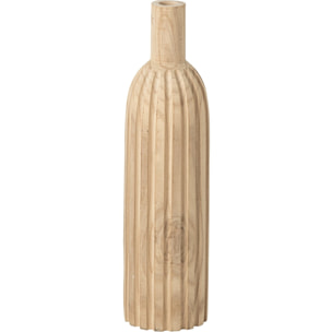 J-Line Vase bouteille - bois de paulownia - naturel