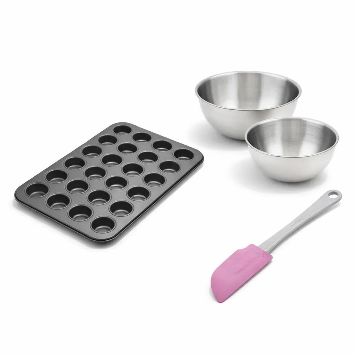 Set de 4 ustensiles de pâtisserie moule à gâteaux bol et spatule Black metallic Black mettallic Zenker  Black mettallic