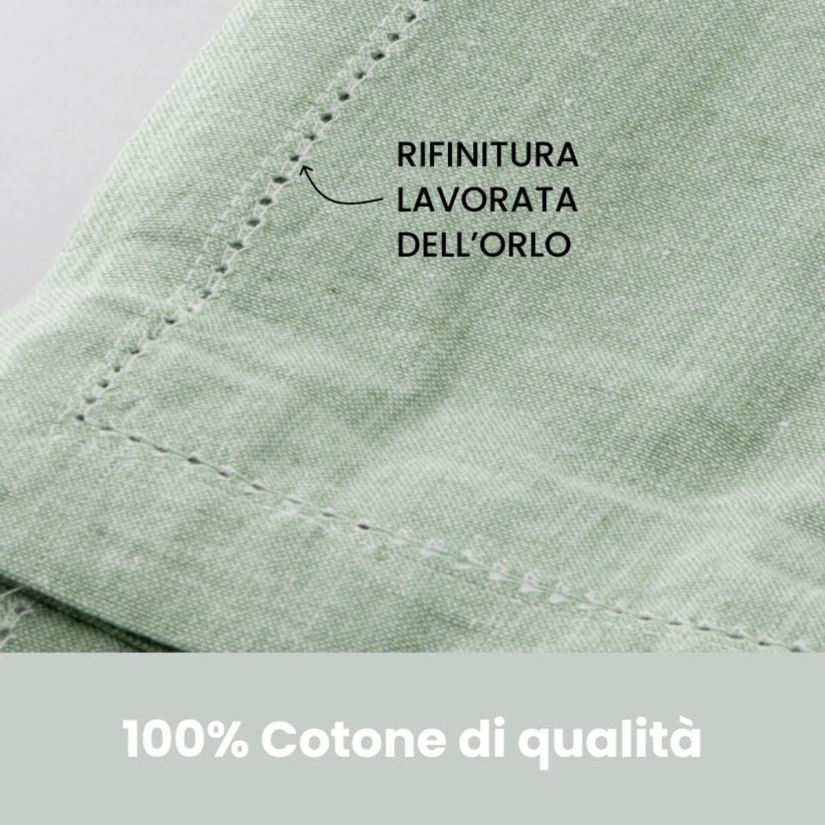 Intrecci – Set 6 tovaglioli in puro cotone 40x40 cm