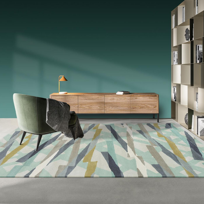 Tapis salon et chambre fait à la main en laine LUCI