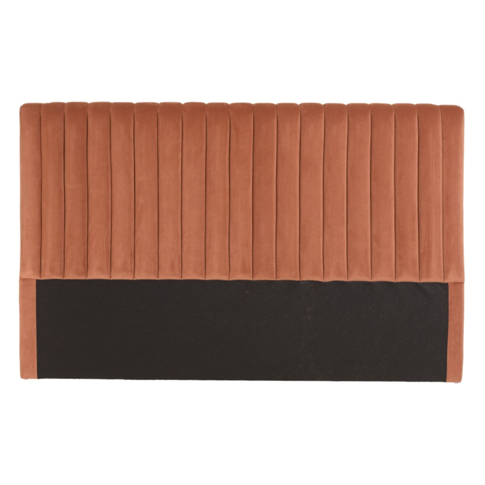 ARTHUR - Tête de lit rembourrée pour lits 160/180cm velours orange