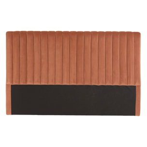 ARTHUR - Tête de lit rembourrée pour lits 160/180cm velours orange