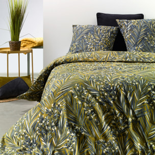 Parure De Couette 3pcs avec Taies oreiller 100% Coton Bio 57 Fils/cm2-nava