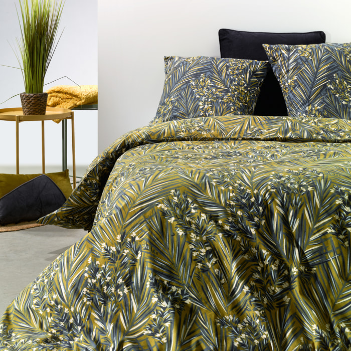 Parure De Couette 3pcs avec Taies oreiller 100% Coton Bio 57 Fils/cm2-nava