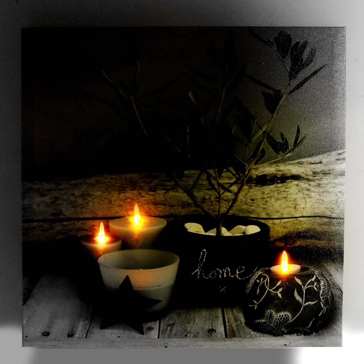 Quadro con led zen cm40x2,3x40