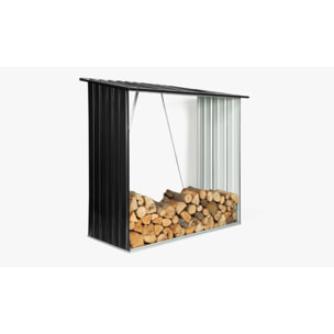 Abri bûches en métal