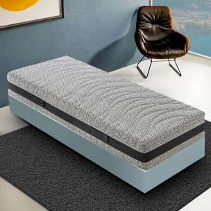 Materasso 90x190 in Memory Foam - 5 Strati - Altezza 23 cm - 7 Zone di Comfort - Rivestimento Sfoderabile