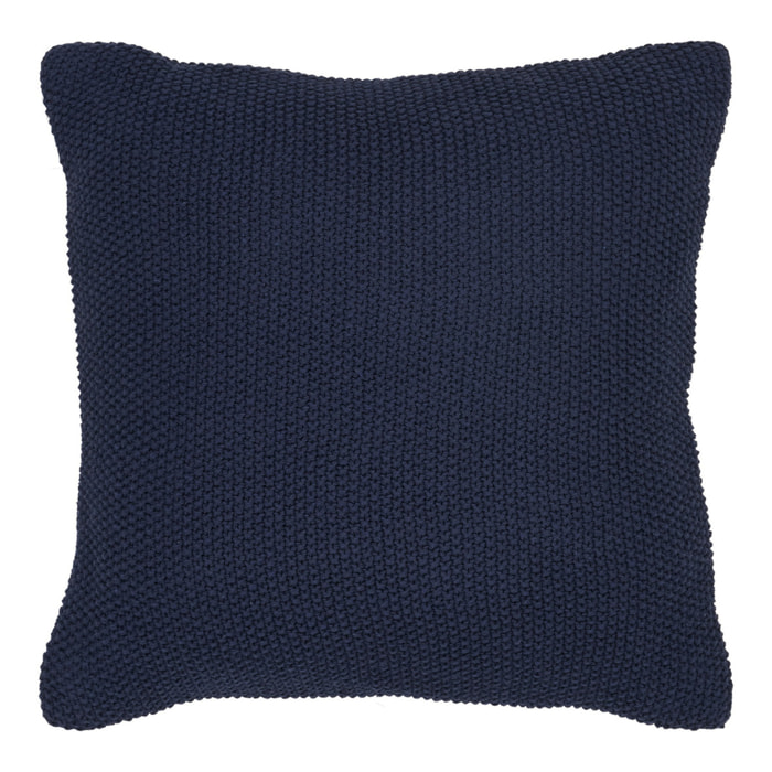 Cuscino Santos in cotone riciclato blu notte 45×45 cm