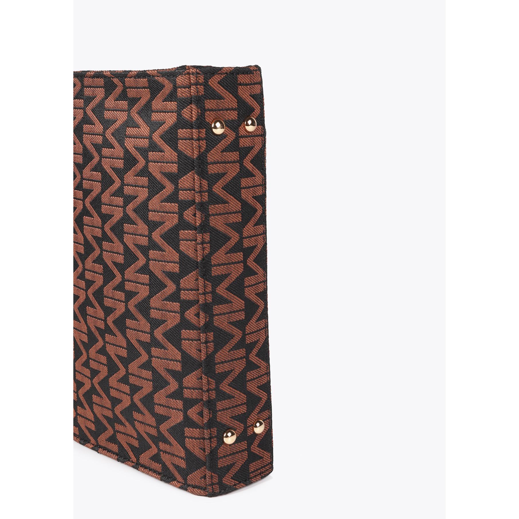 Tracolla a Patta Jacquard Monogramma