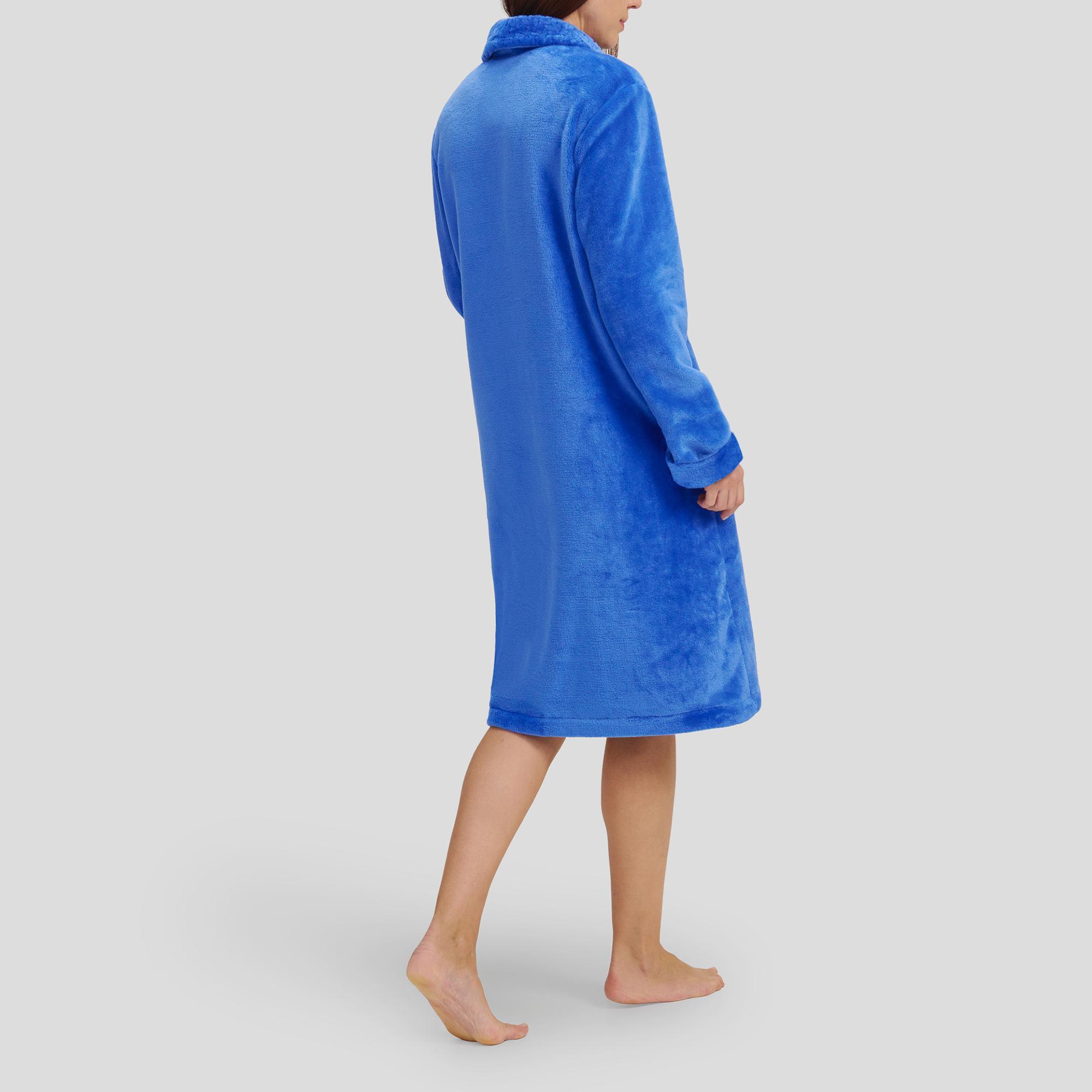 Bata larga de mujer Azul