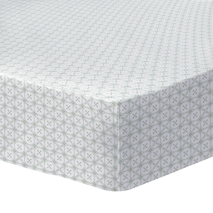 Drap housse imprimé 100% coton, TENDANCE CERAMIQUE