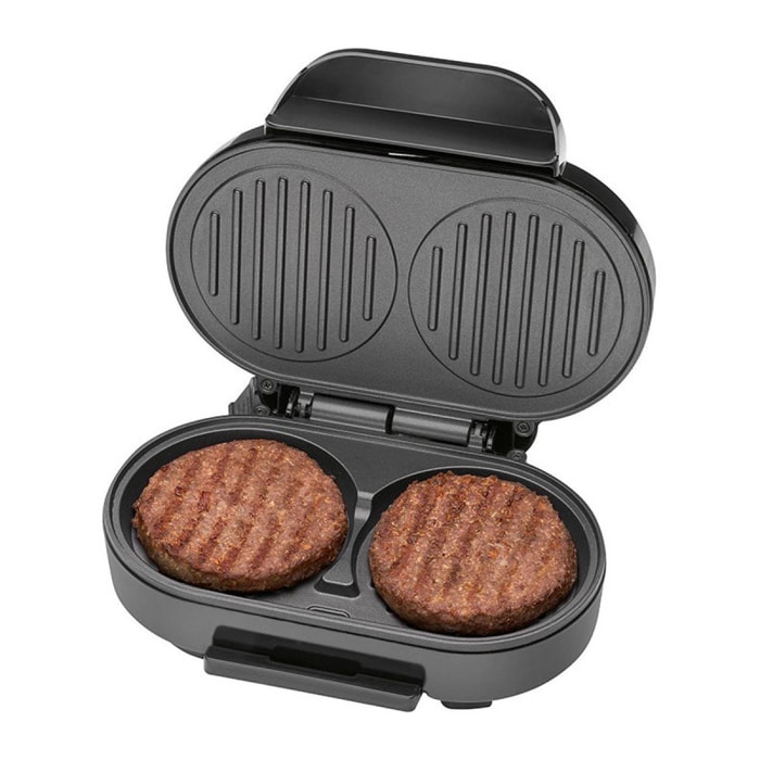 Gril à hamburger 1000W Clatronic HBM 3696 Noir