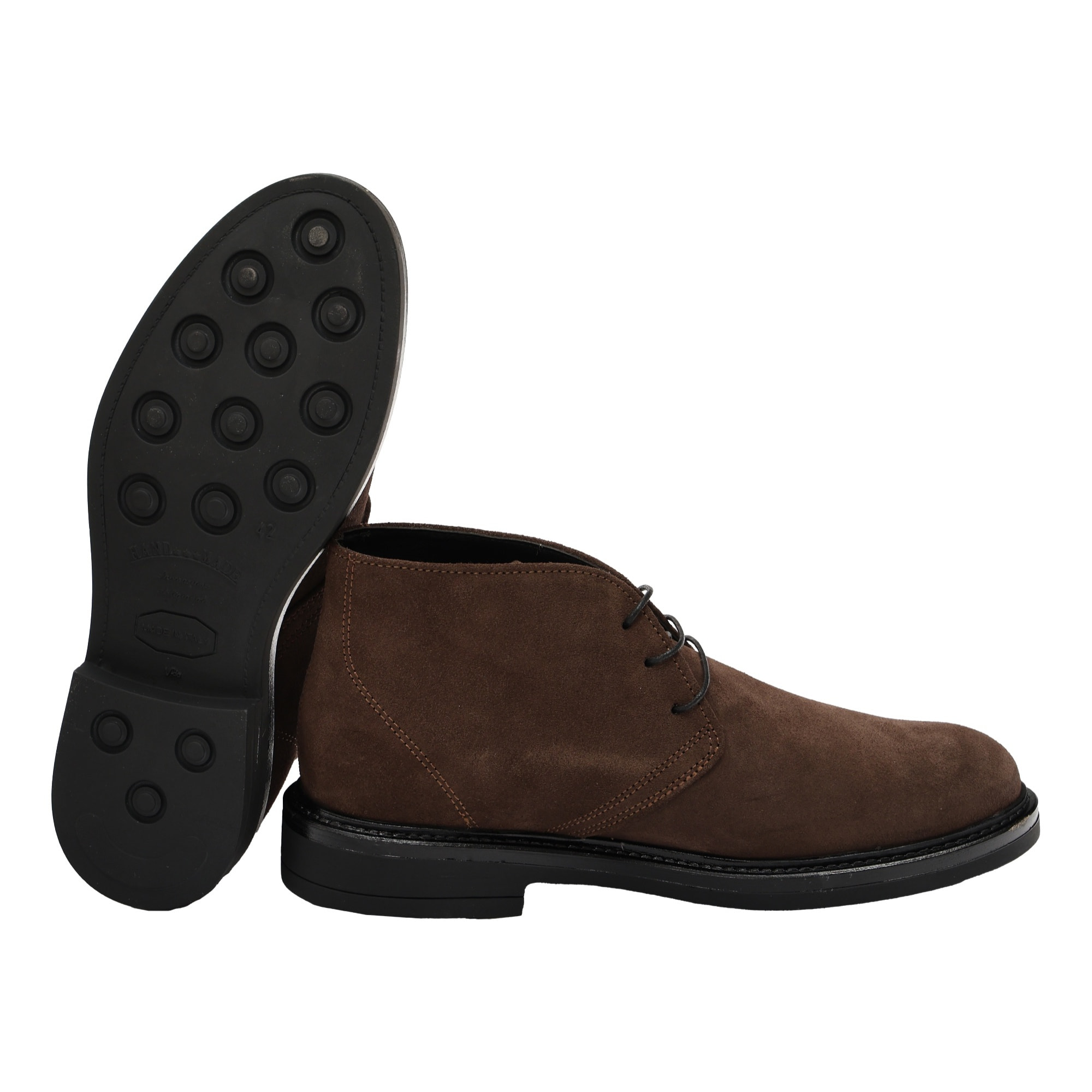 Polacchine stringate in camoscio