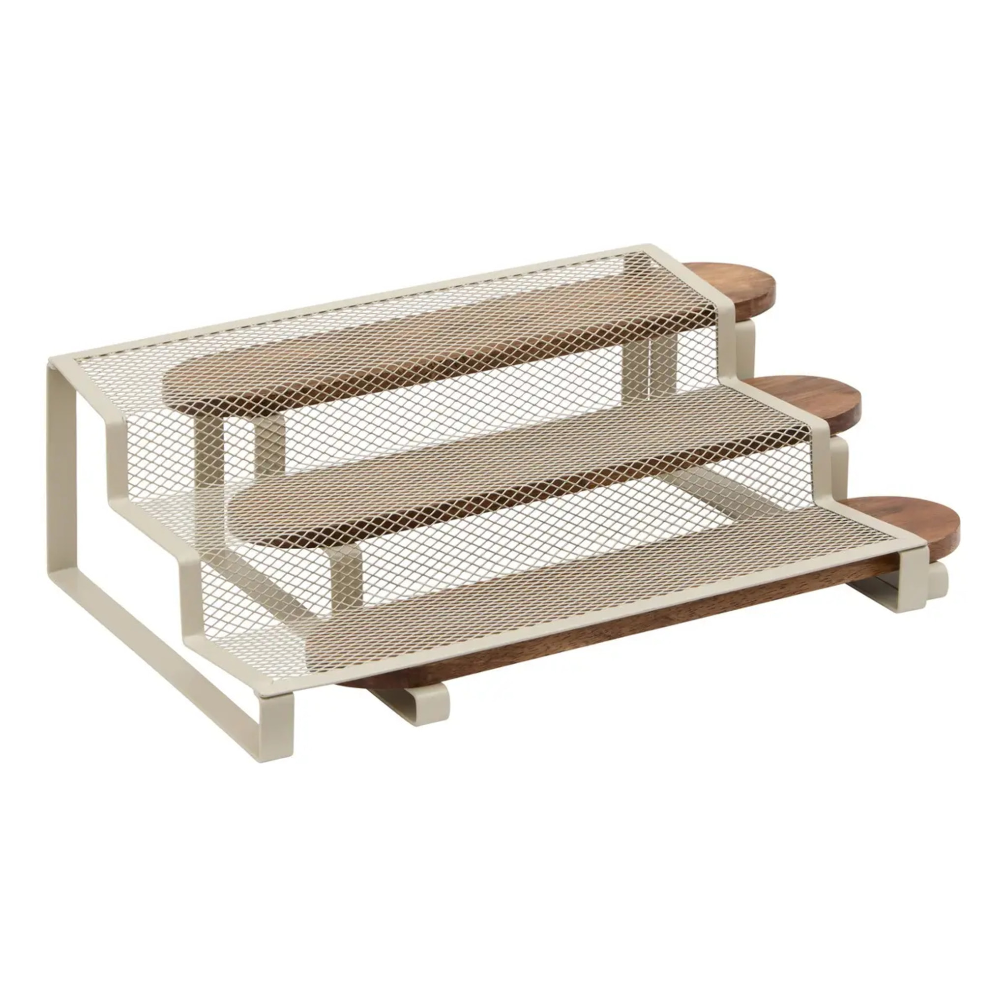Support à épices extensible 3 niveaux Telma beige