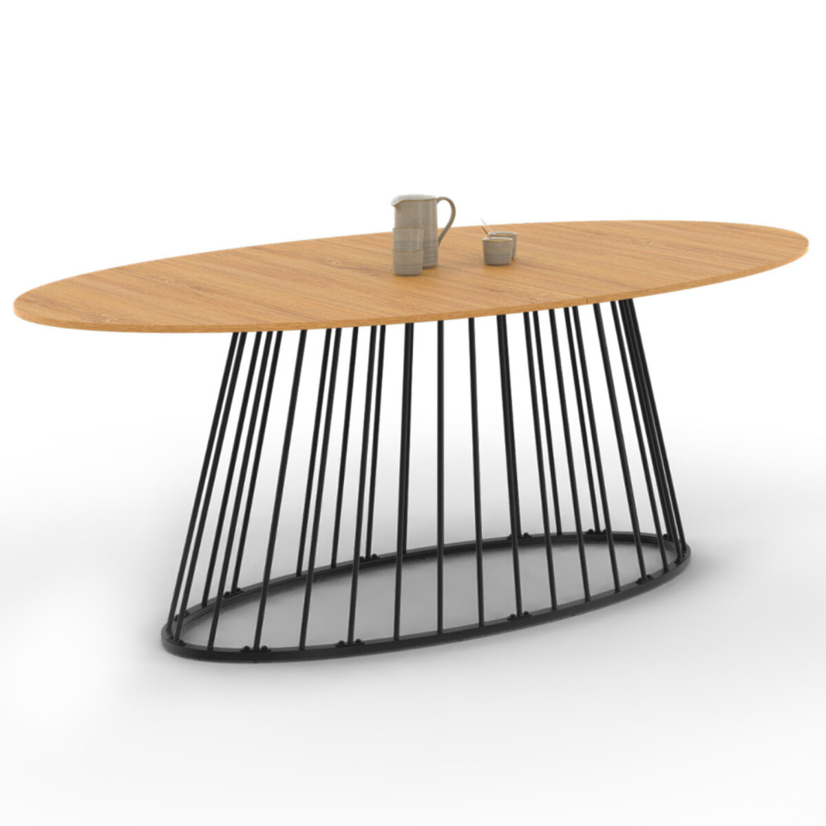 Table à manger ovale Adelle 200cm