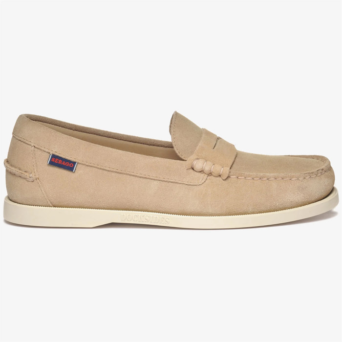 Sebago - Docksides Uomo Beige - Dan Boat Flesh Out