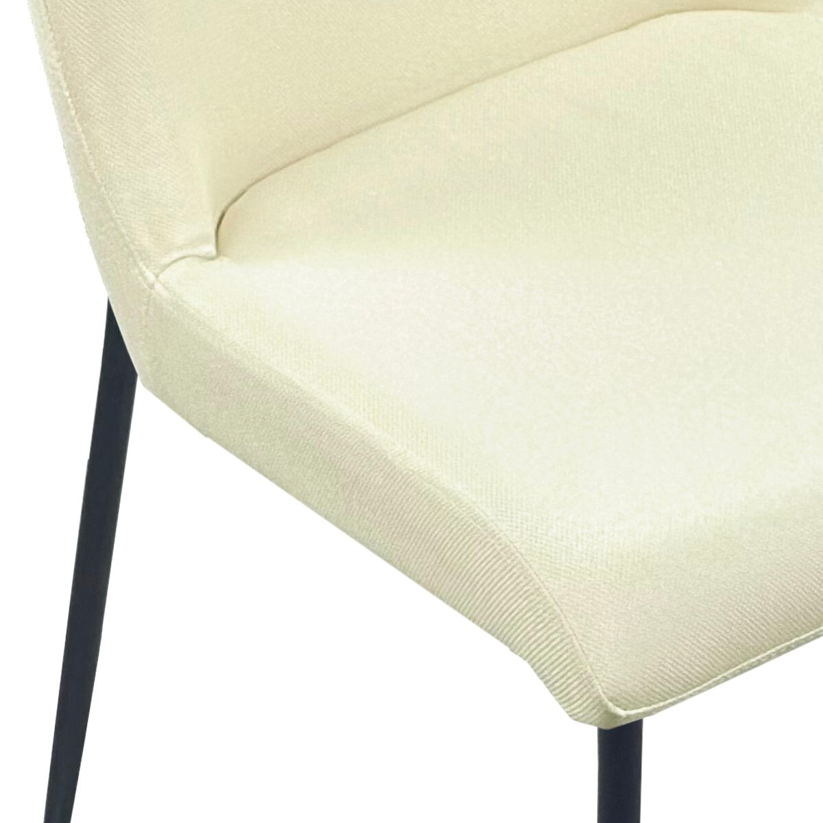 Lot de 2 chaises de salle à manger Tomasucci TRYUN, en tissu, beige, 59 × 49 × 82 cm
