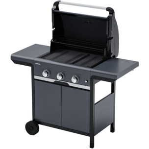 Barbecue gaz CAMPINGAZ SELECT 3 LX PLUS noir 3 brûleurs sur chariot, 62.5x40 cm