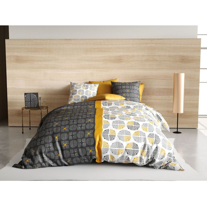Parure Housse De Couette 3pcs 100% coton 57fils Arturo