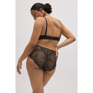 Mutandine a vita alta in pizzo nero