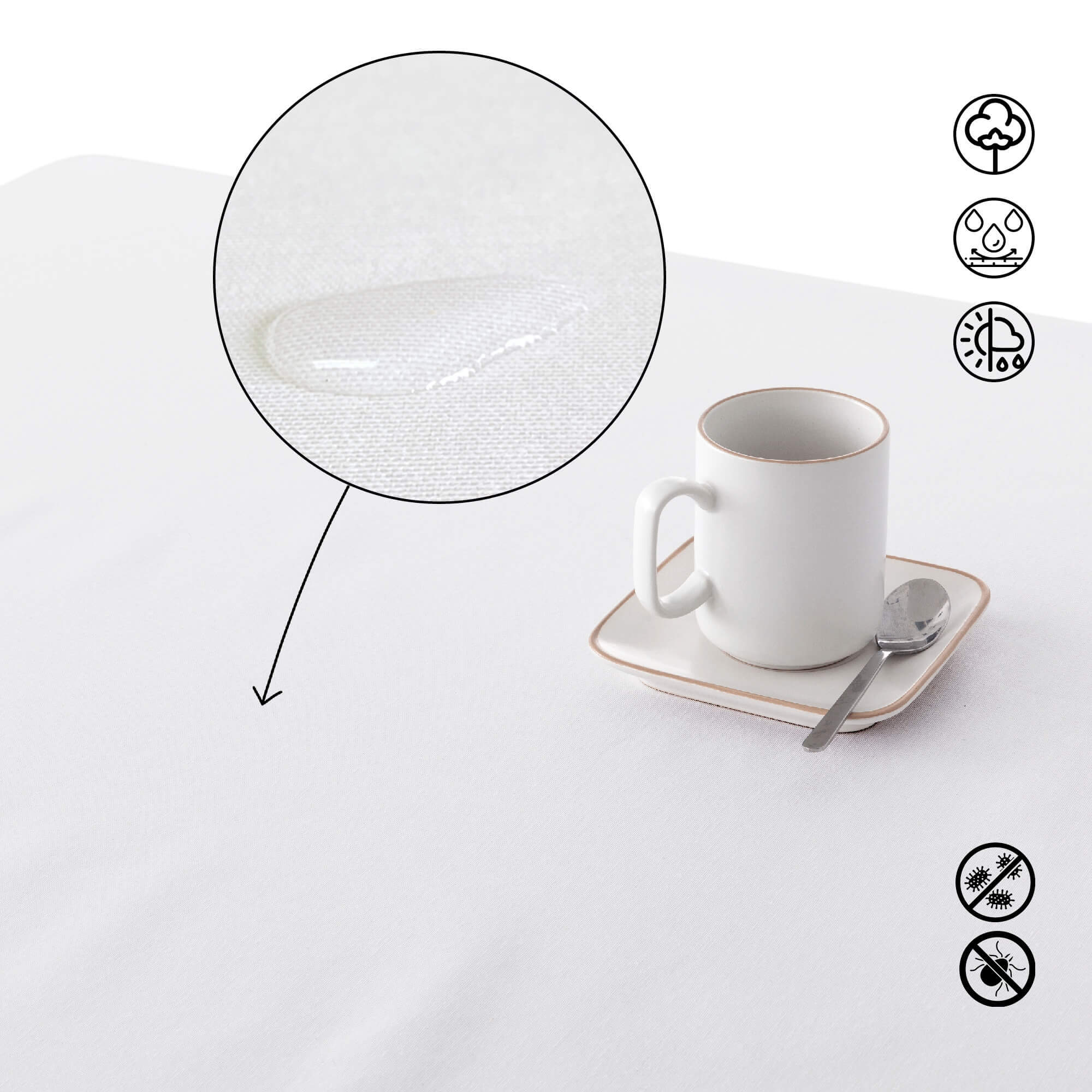 Nappe anti-taches au toucher tissu 0120-317