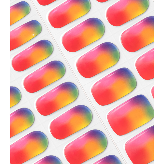 Stickers gel - 0054 Rainbow Flow