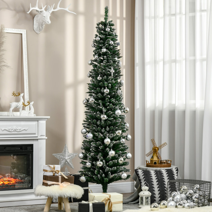 Árbol de Navidad 190 cm Árbol de Navidad Artificial con 570 Ramas y Soporte de Metal Árbol Navideño para Salón Interior Verde