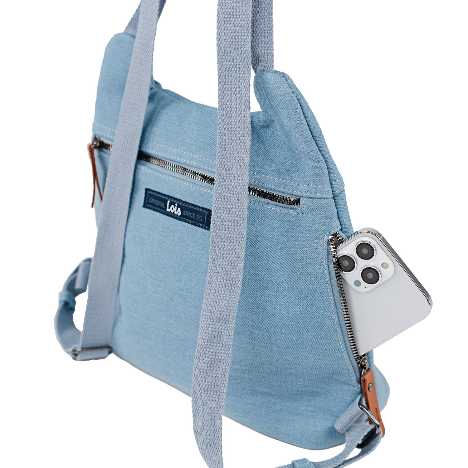 Bolso Mochila Mujer Lois Cincinnati Azul