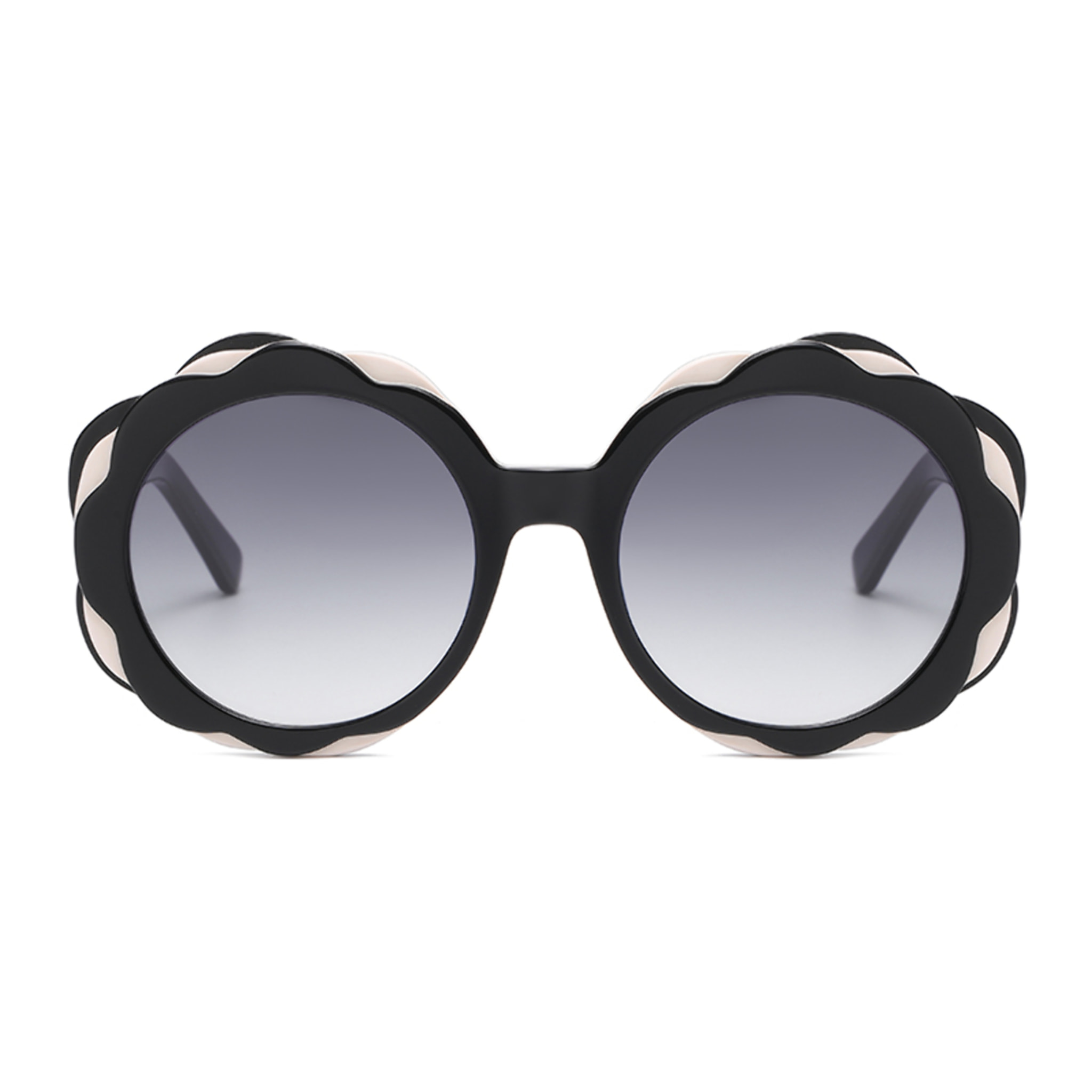 Gafas OCEAN modelo Deauville en color Montura negra brillante con lentes de degradado ahumado