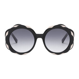 Gafas OCEAN modelo Deauville en color Montura negra brillante con lentes de degradado ahumado