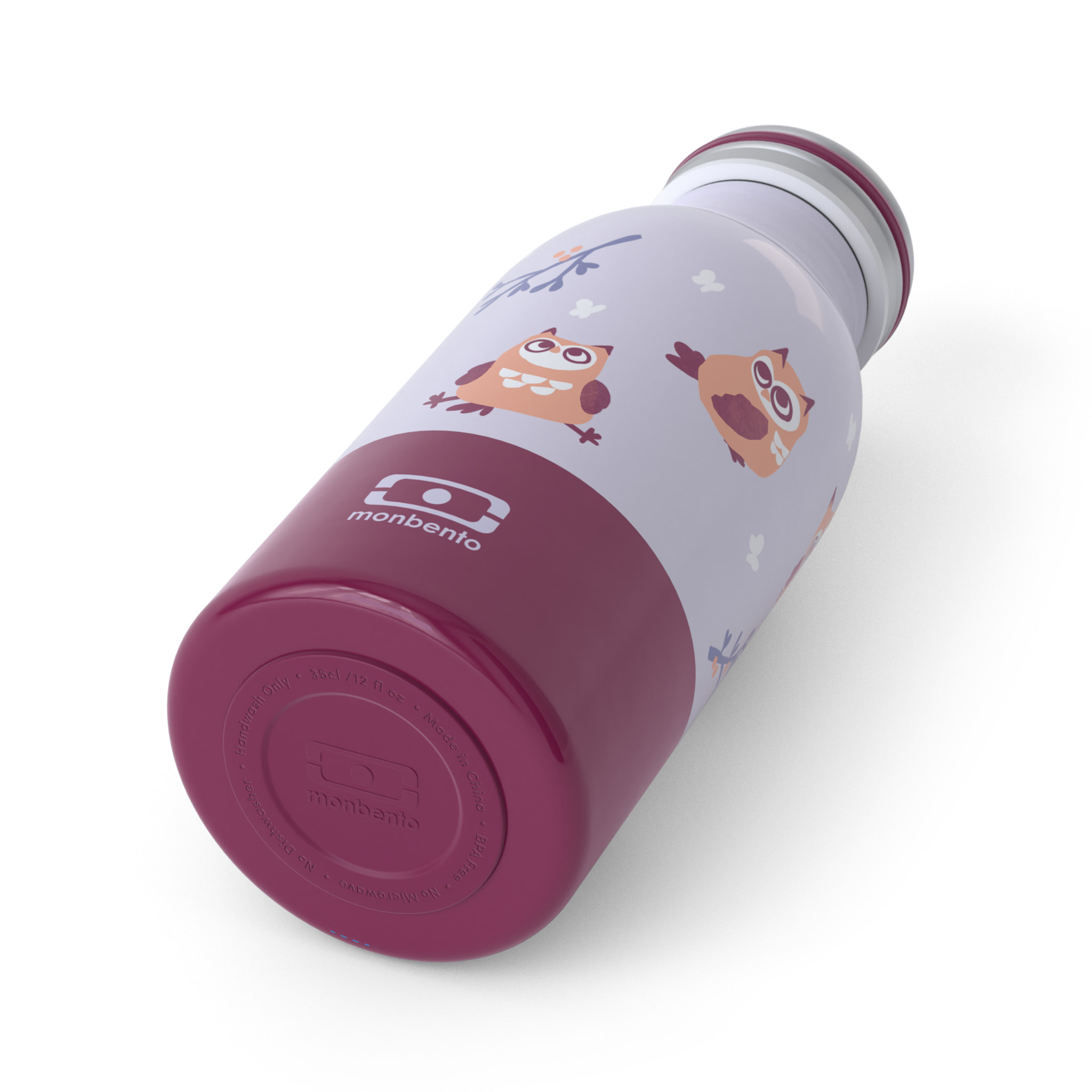 Bouteille isotherme enfant Cooly 350ml Violet Chouette