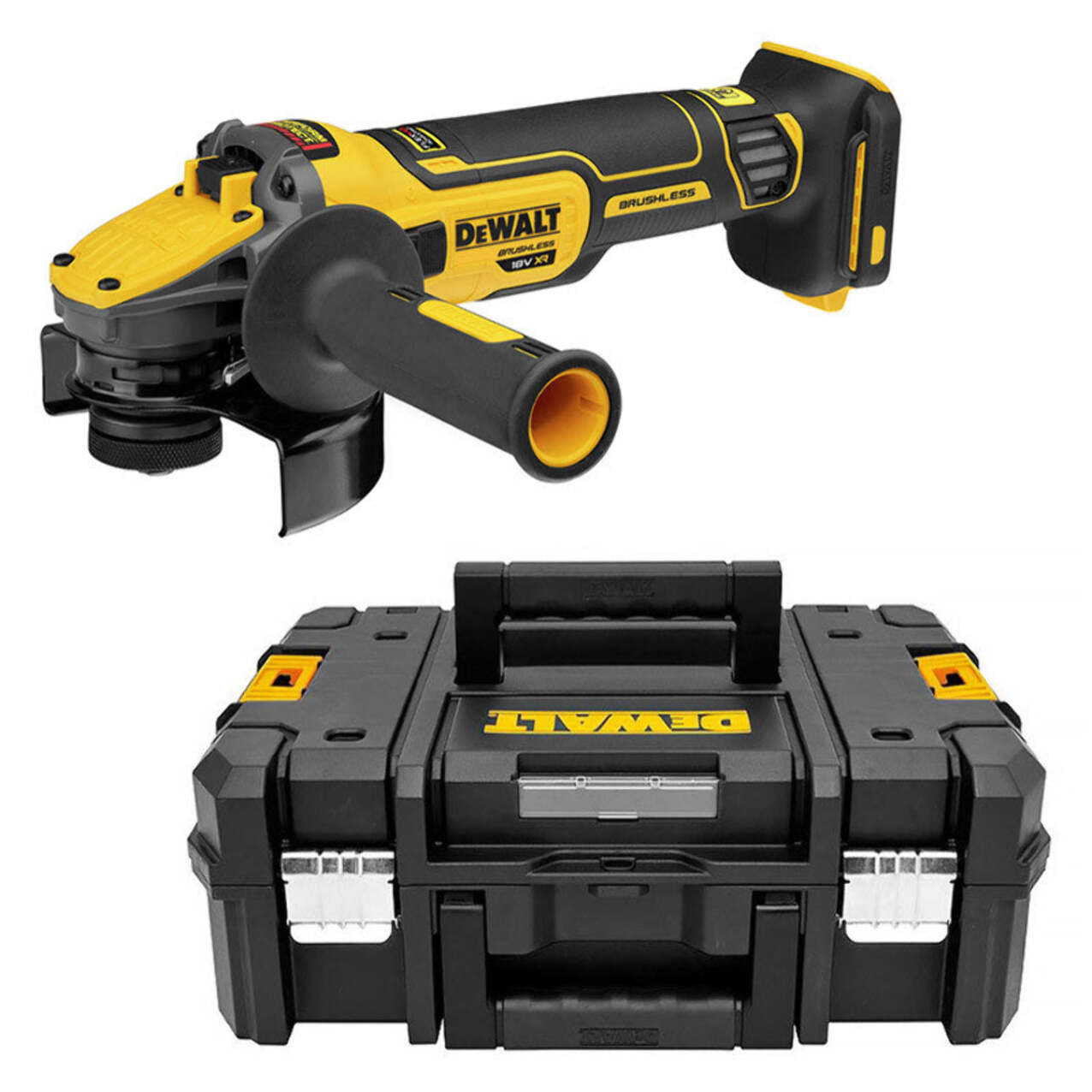 Meuleuse 125 mm XR 18V - DEWALT - sans batterie ni chargeur - TSTAK - DCG409NT-XJ