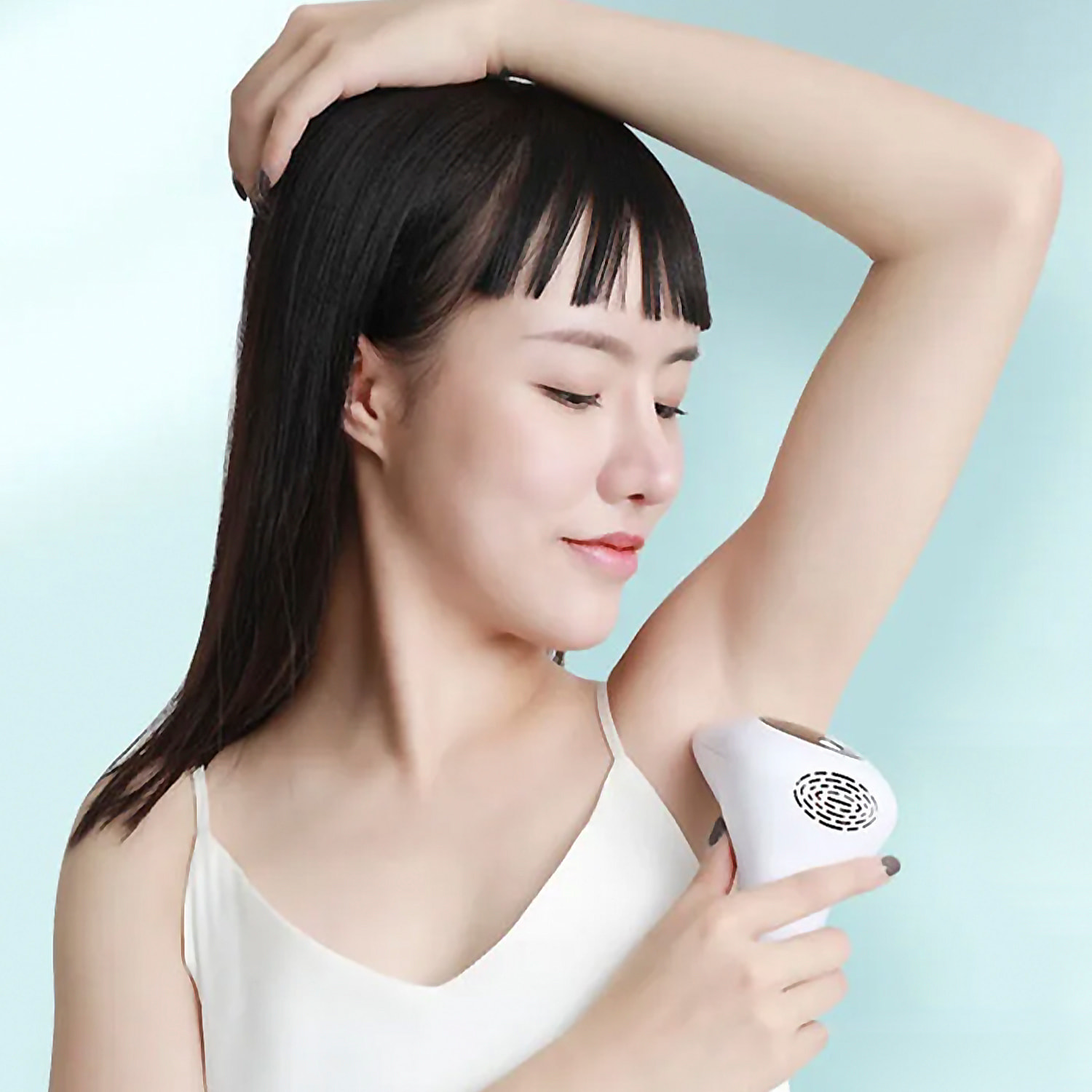 Depilatore IPL a luce pulsata. 8 livelli, 900.000 colpi di flash.