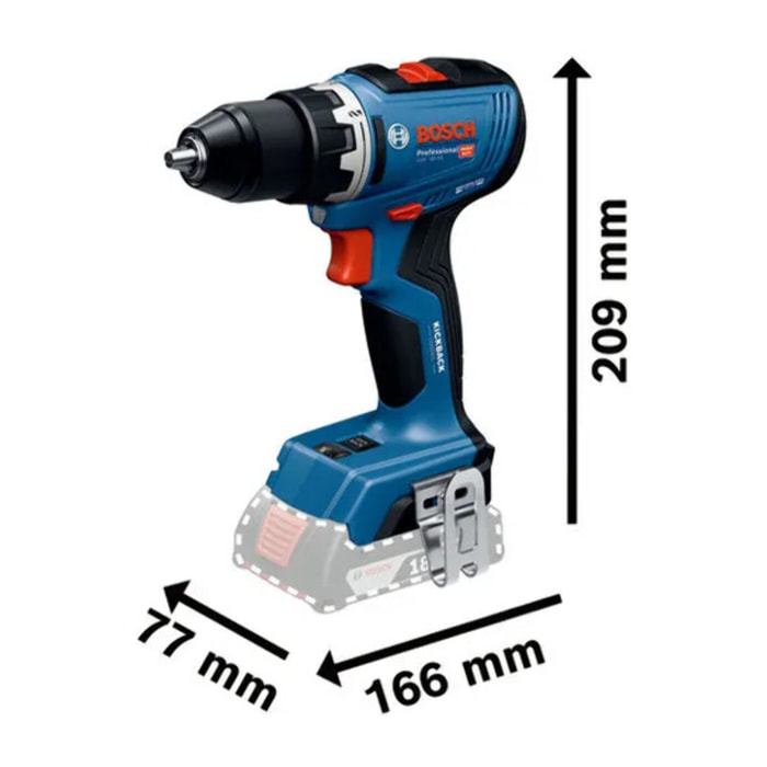 Perceuses-visseuses sans-fil GSR 18V-65 - BOSCH - avec 2 batteries 18V 5.0Ah - chargeur - L-Boxx - 06019N3203