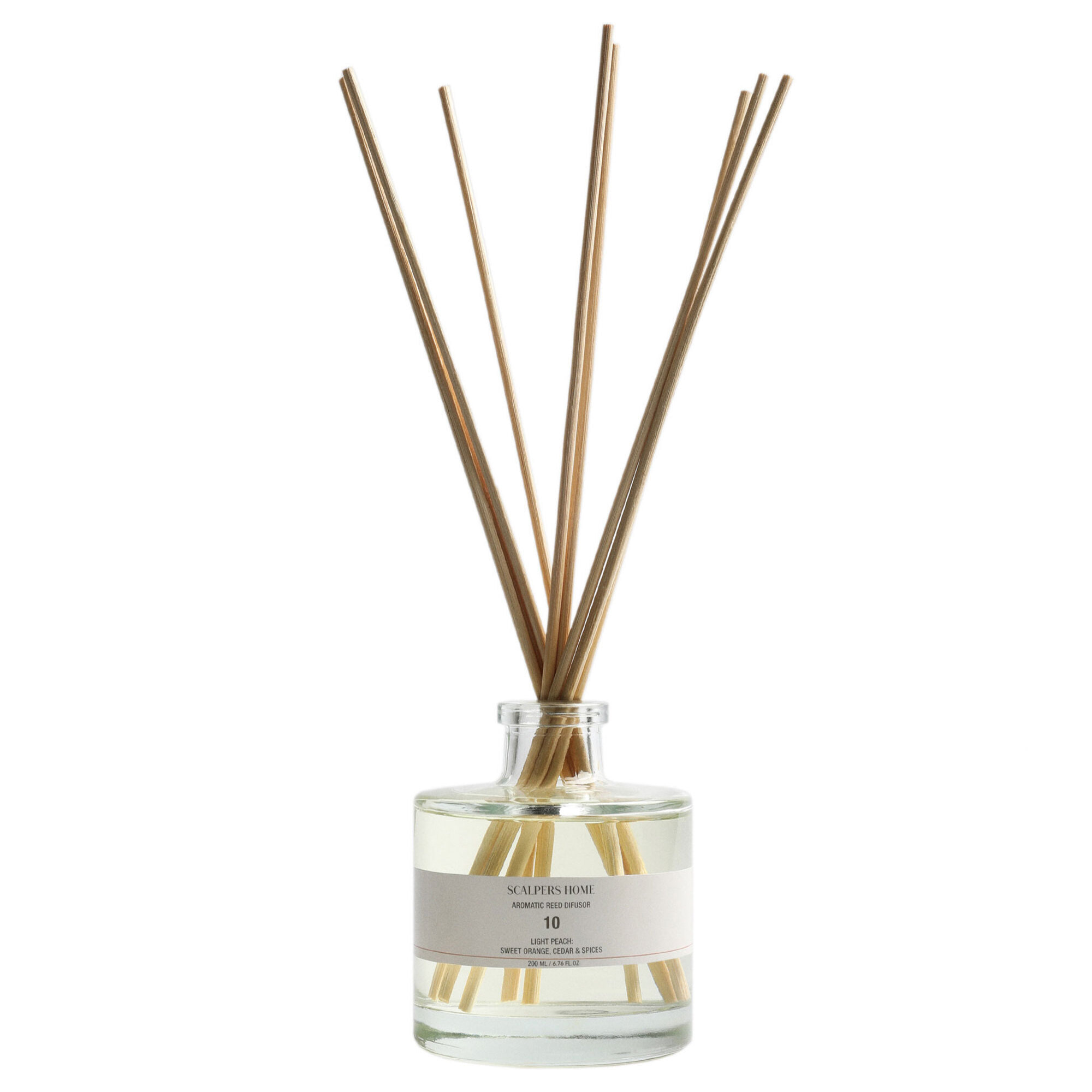 Set de 2 difusores mikado de 200ml aroma light peach scalpers