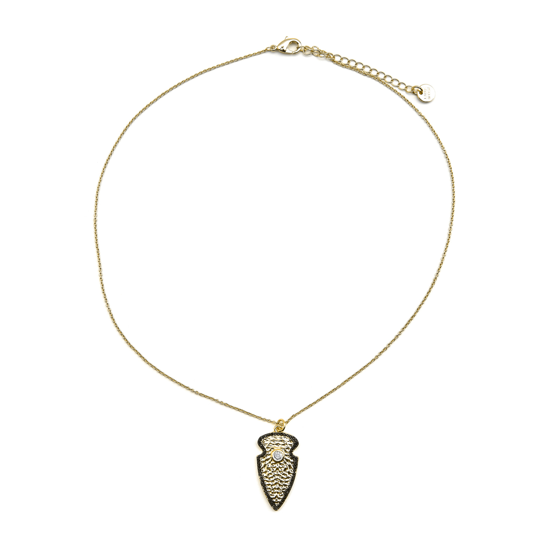 Collar con Circonita Brillante acabado oro 18k