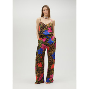 Top stile lingerie con spalline