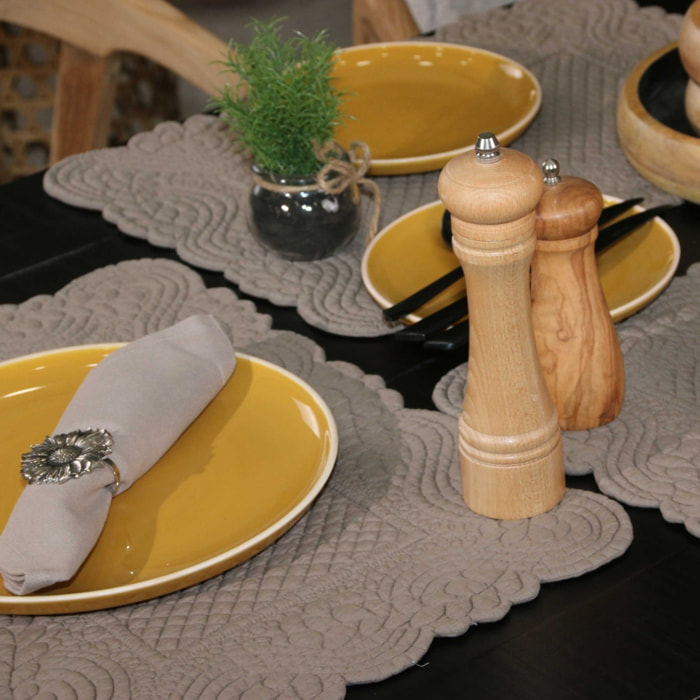 Set de table morphée miel - Taupe