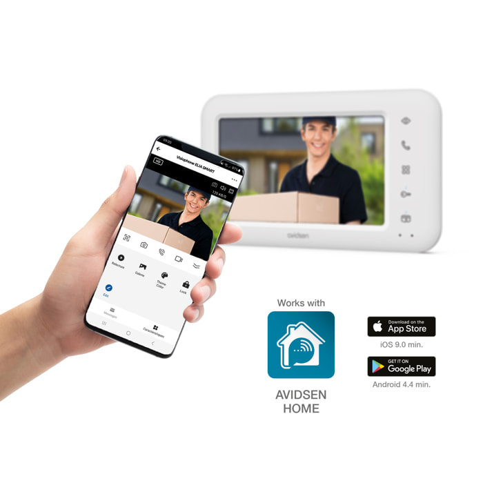 Visiophone connecté AvidsenHome - Elia Smart - Avidsen - 112292