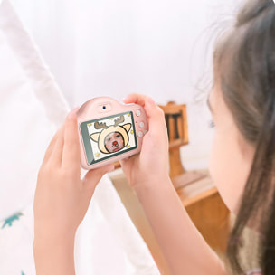 Fotocamera e videocamera per bambini A1. Disegno dell'orso panda. 20mpx e video HD. Fotocamera posteriore per selfie.