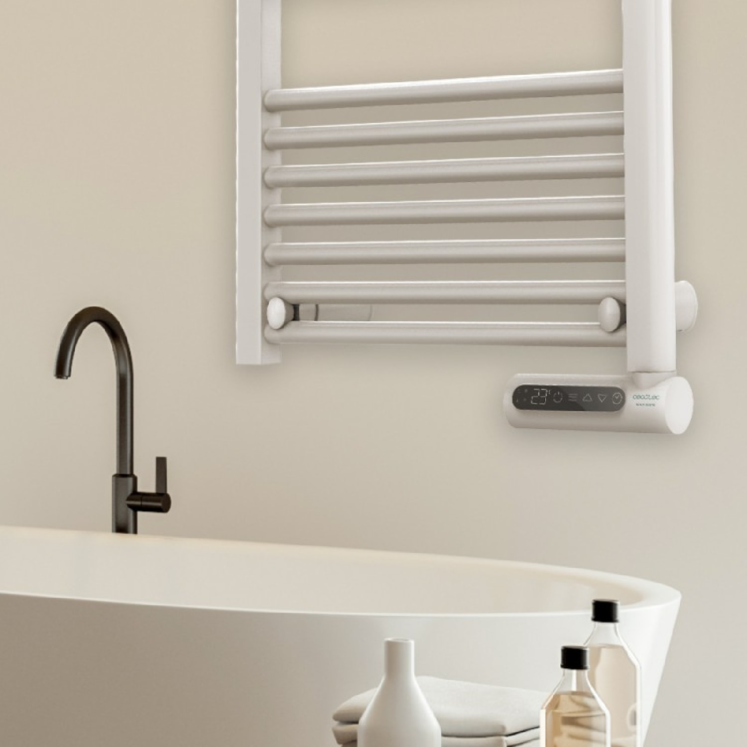 Radiador Toallero Eléctrico Bajo Consumo Ready Warm 9200 Smart Towel White. 750