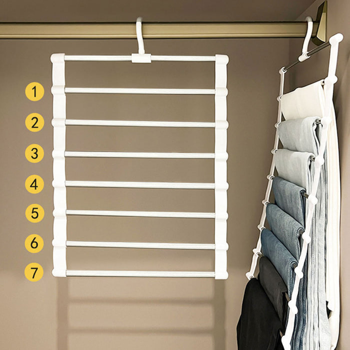 Joybos percha organizadora para ropa y accesorios de 7 barras