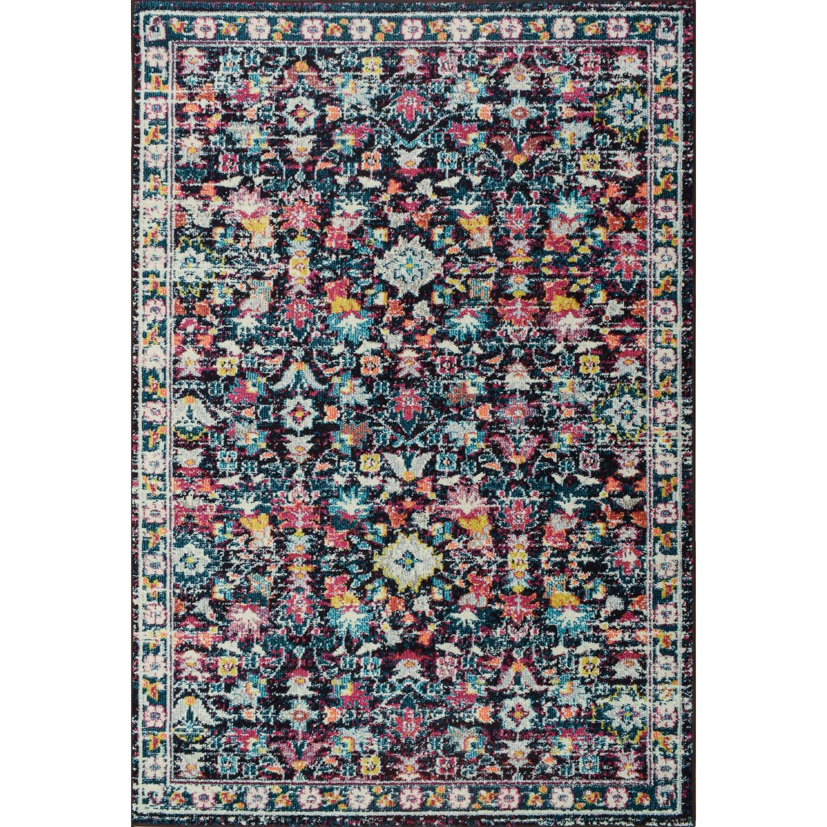 Anatolia - Tapis de salon vintage, multicolore