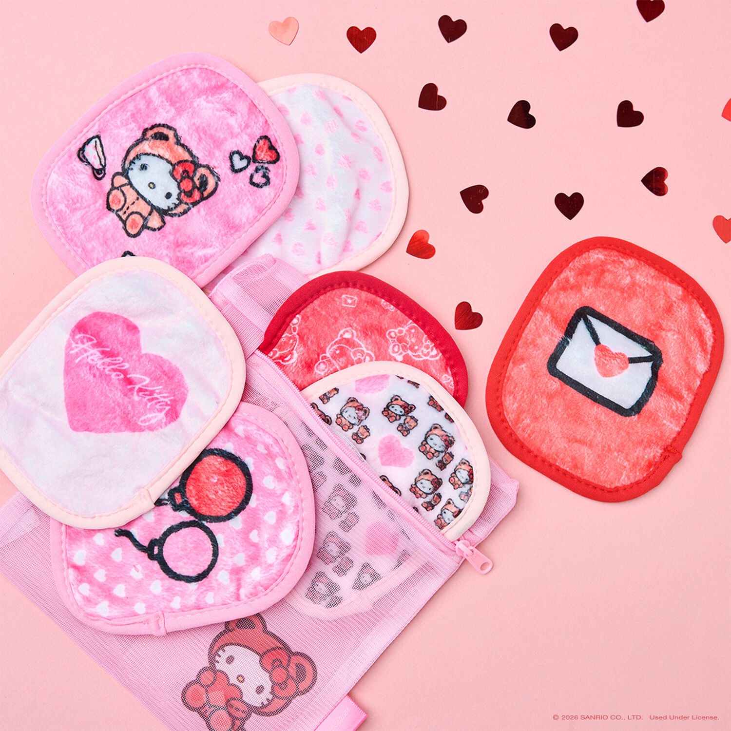 Hello Kity Cutie - 7 Day Set - Serviette démaquillante Réutilisable x7