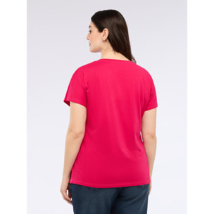 Fiorella Rubino - Camiseta con detalle de libélula - Rojo