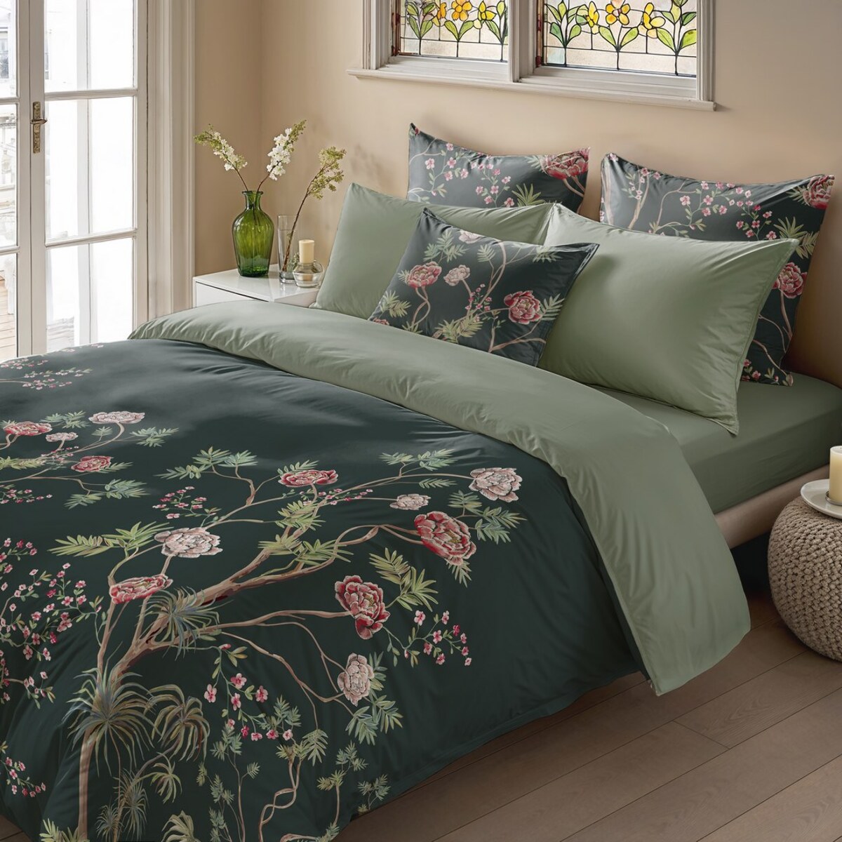 Housse de couette ohara vert