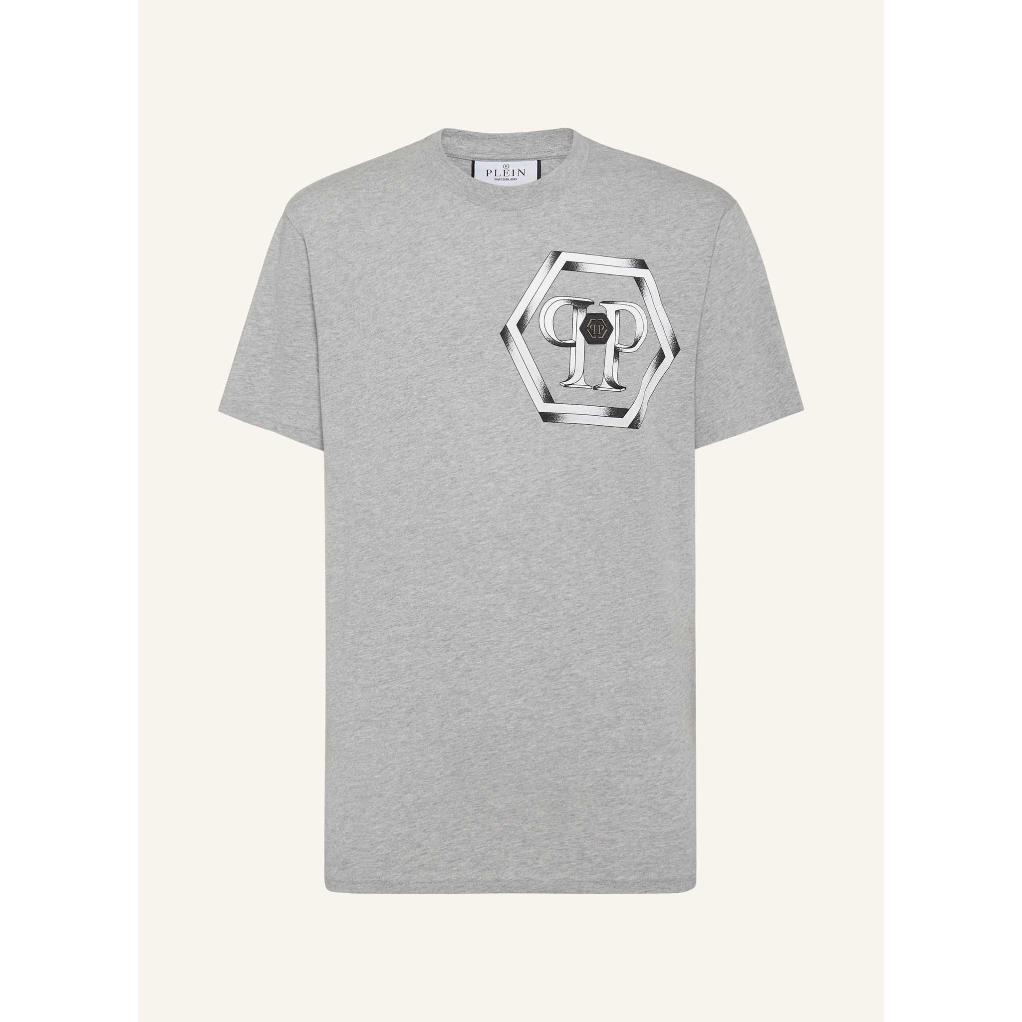 PHILIPP PLEIN T-Shirt Round Neck HEXAGON