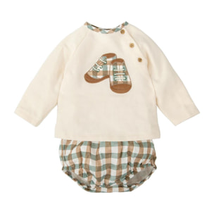 Conjunto Felpa Bebe Niño Ambar