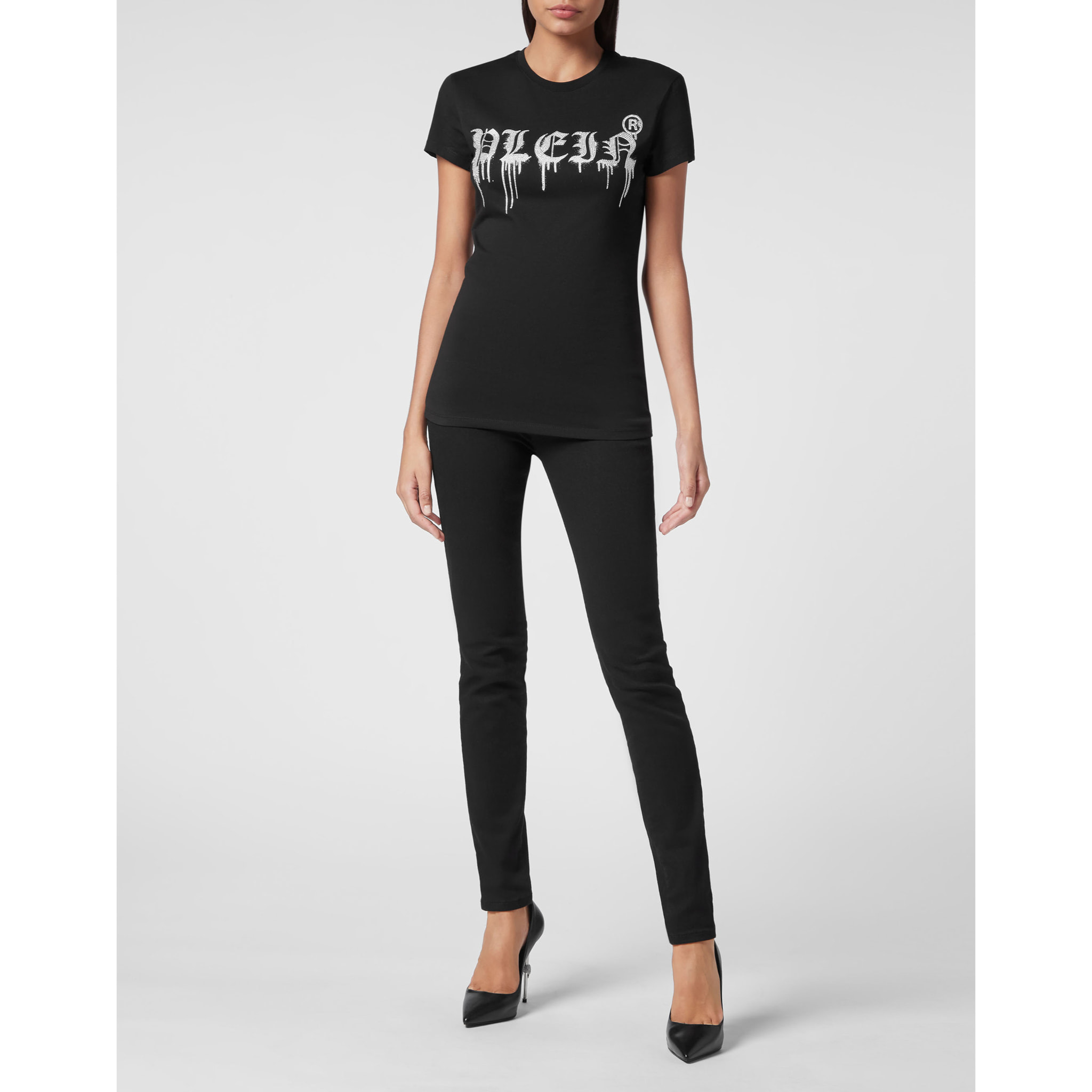 PHILIPP PLEIN T-Shirt Round Neck GOTHIC PLEIN