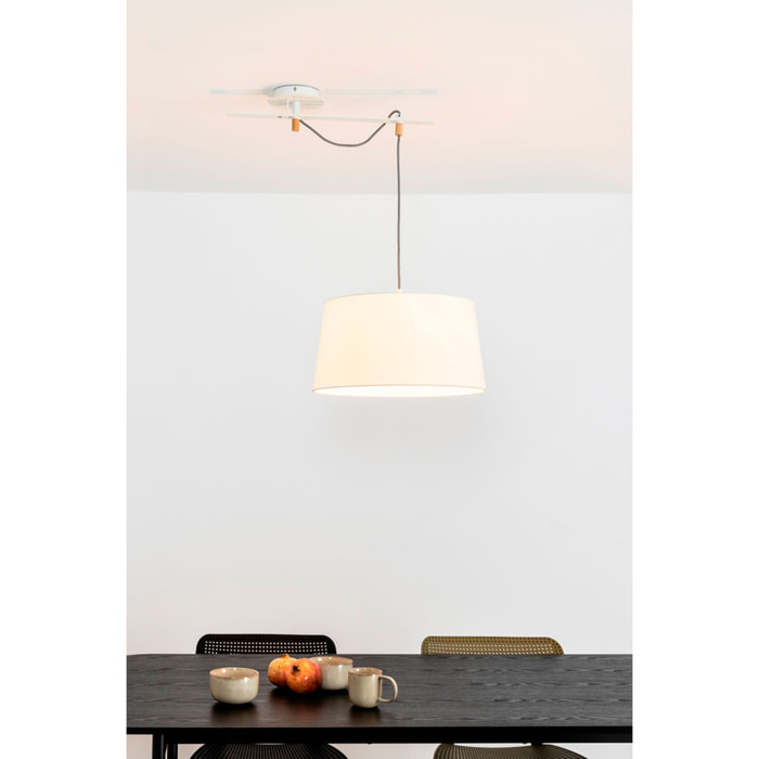 FUSTA Lampe suspension blanche